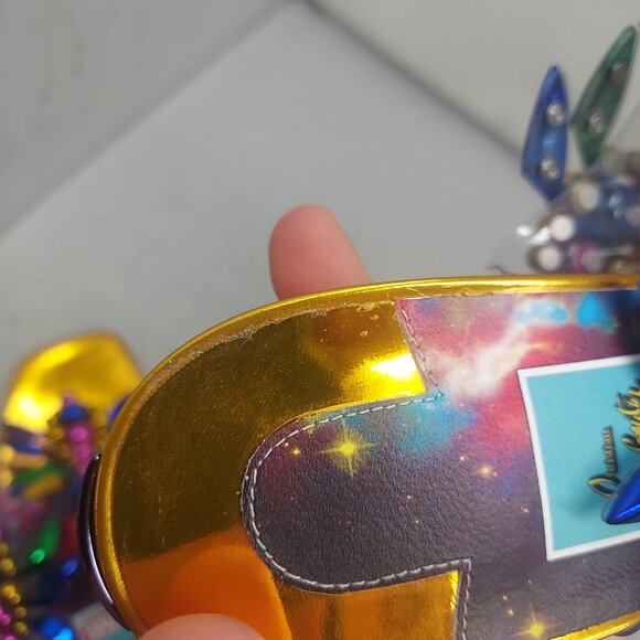 Christian Louboutin Marvel Imperious Rex Gold Jewel Sandal - Picture 10 of 14